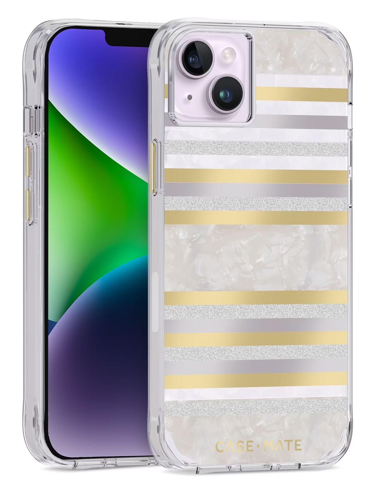 Case-Mate Phone Case with MagSafe for iPhone 14 Plus - Pearl Strips