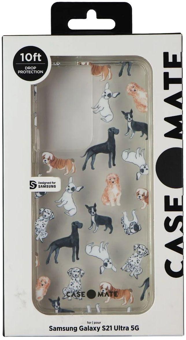 Case-Mate  Prints Phone Case for Galaxy S21 Ultra 5G - Pup-arazzi - Brand New