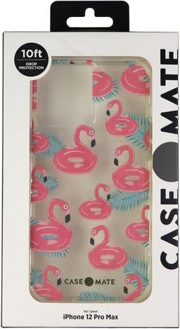 Case-Mate Prints Phone Case for iPhone 12 Pro Max - Float On Flamingos