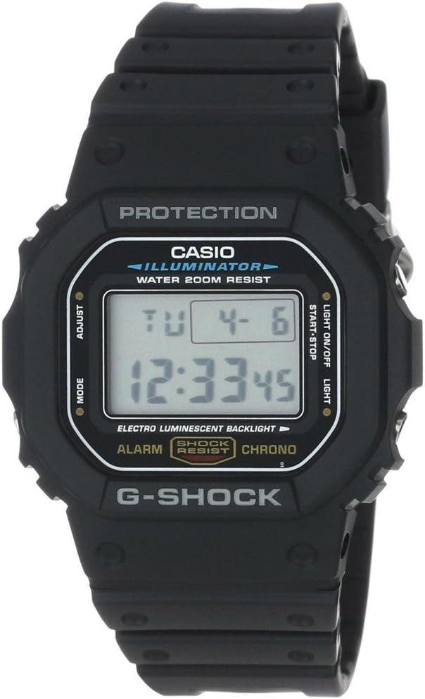 Casio  DW5600E-1V G Shock Digital-200M Wr Classic - Black - Excellent