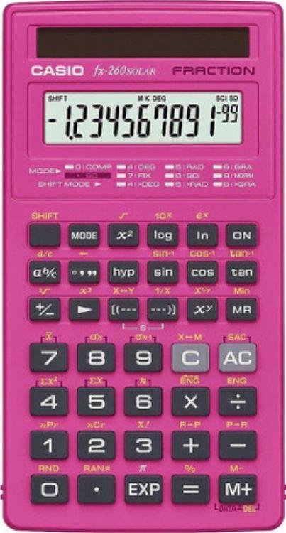 Casio  FX-260 Solar Scientific Calculator  - Pink - Brand New