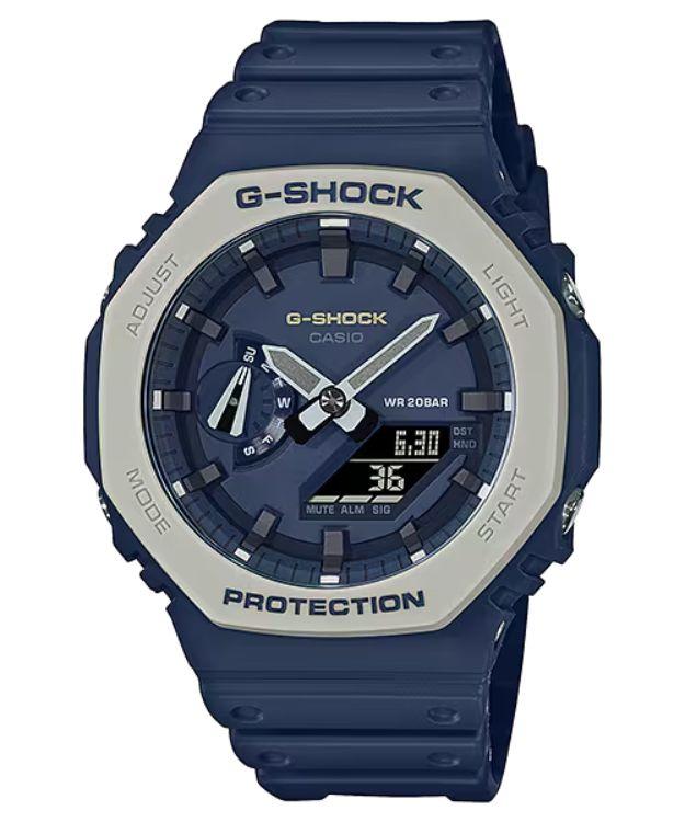 Casio  G-Shock Analog-Digital Mens Watch GA2110ET-2A  - Dial Blue - Excellent