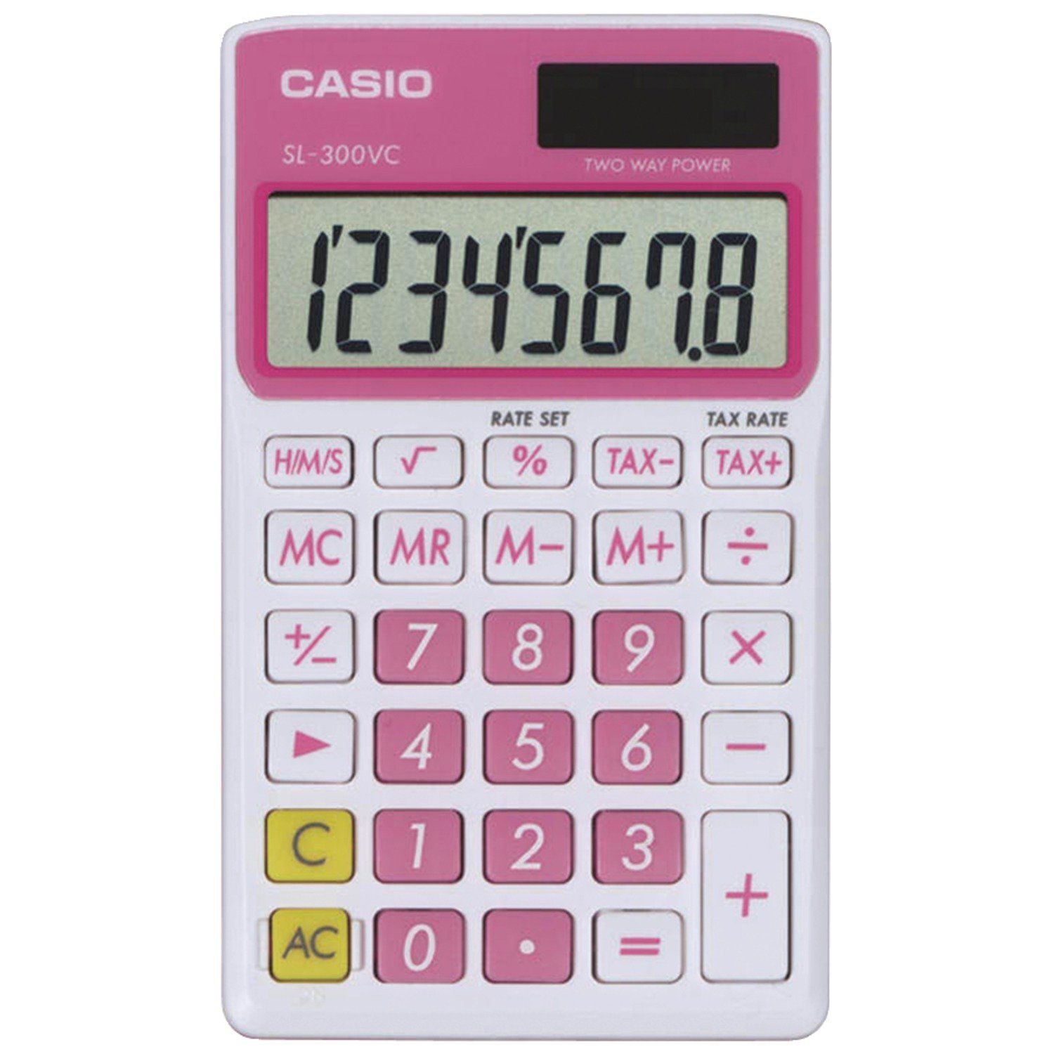 Casio Standard Function Calculator - Pink