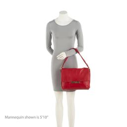 Celine Calfskin Blade Flap Bag - Calfskin - Red