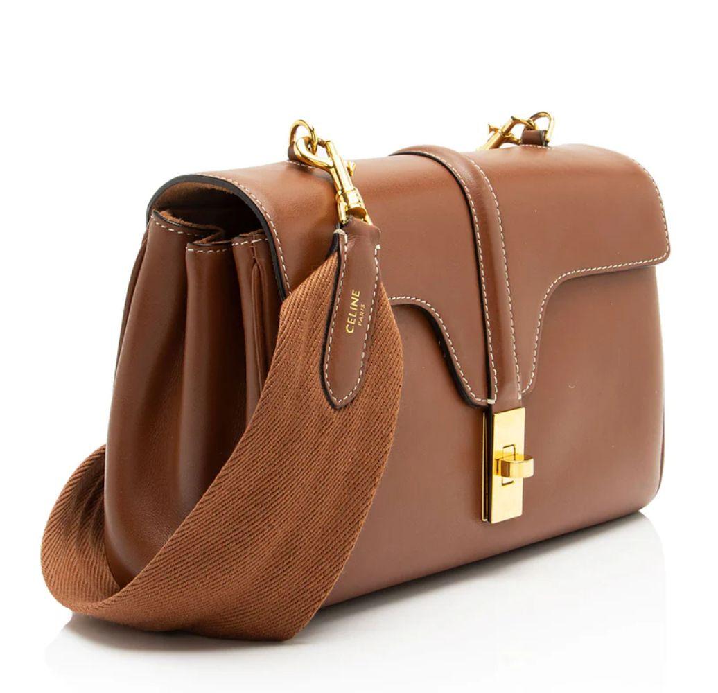 Celine Calfskin Soft 16 Teen Shoulder Bag - Calfskin - Brown