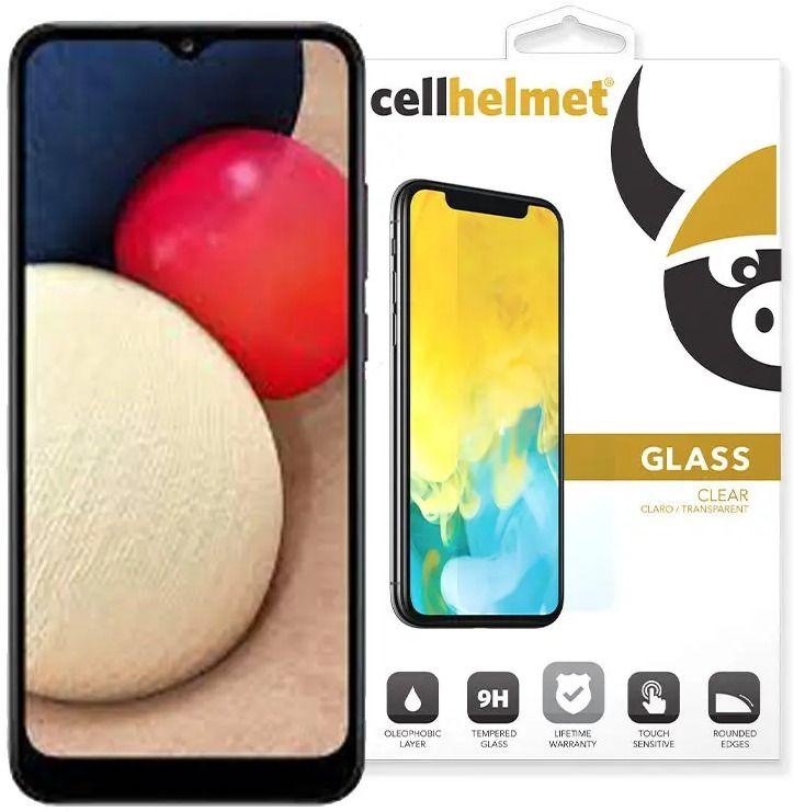 Cellhelmet  Tempered Glass for Samsung Galaxy A02S - Clear - Brand New
