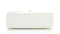 Chanel Caviar Leather Classic Jumbo Double Flap Bag - Leather - White