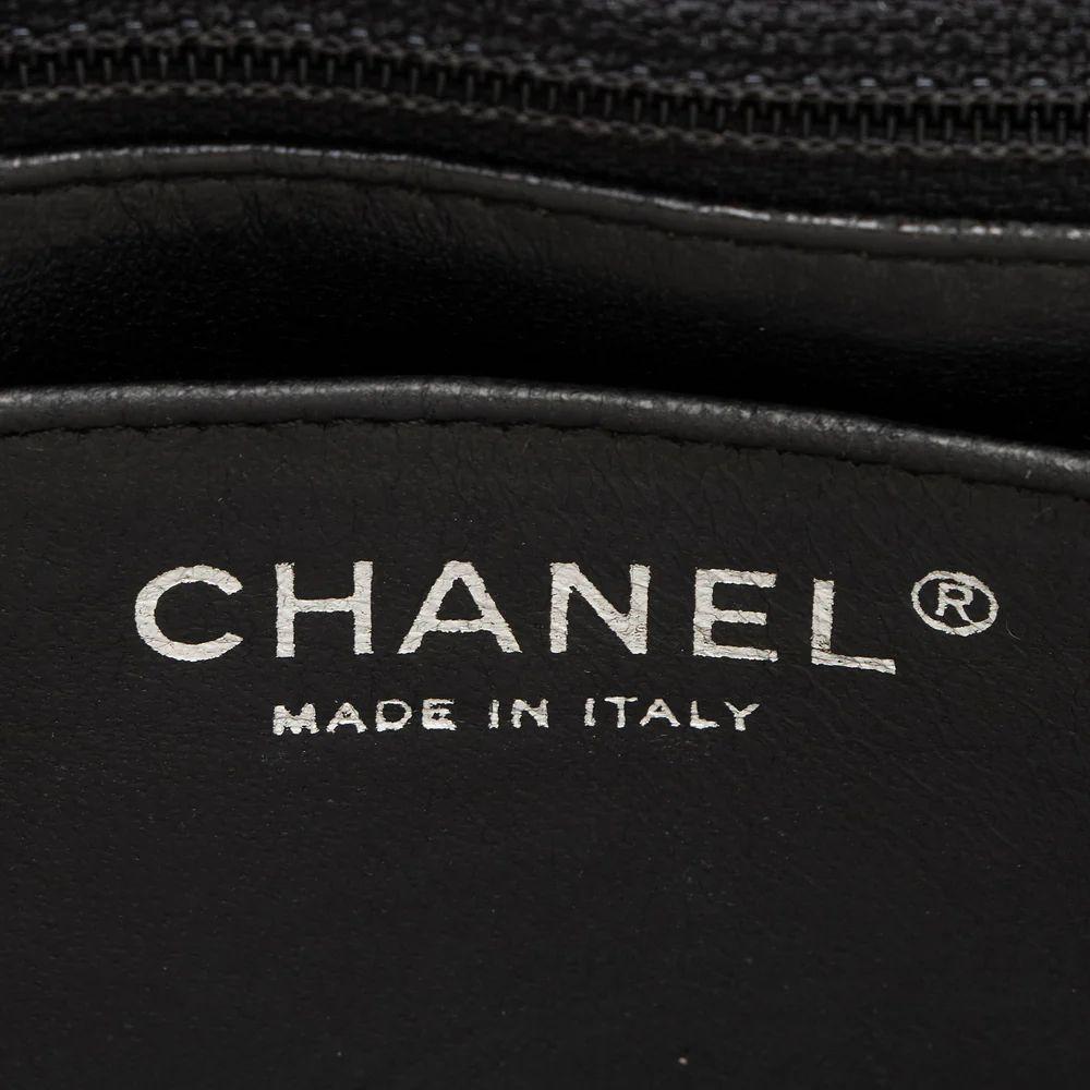 Chanel Caviar Leather Classic Maxi Single Flap Bag - Leather - Black