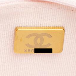 Chanel Caviar Leather Crystal CC Wallet on Chain - Leather - Pink