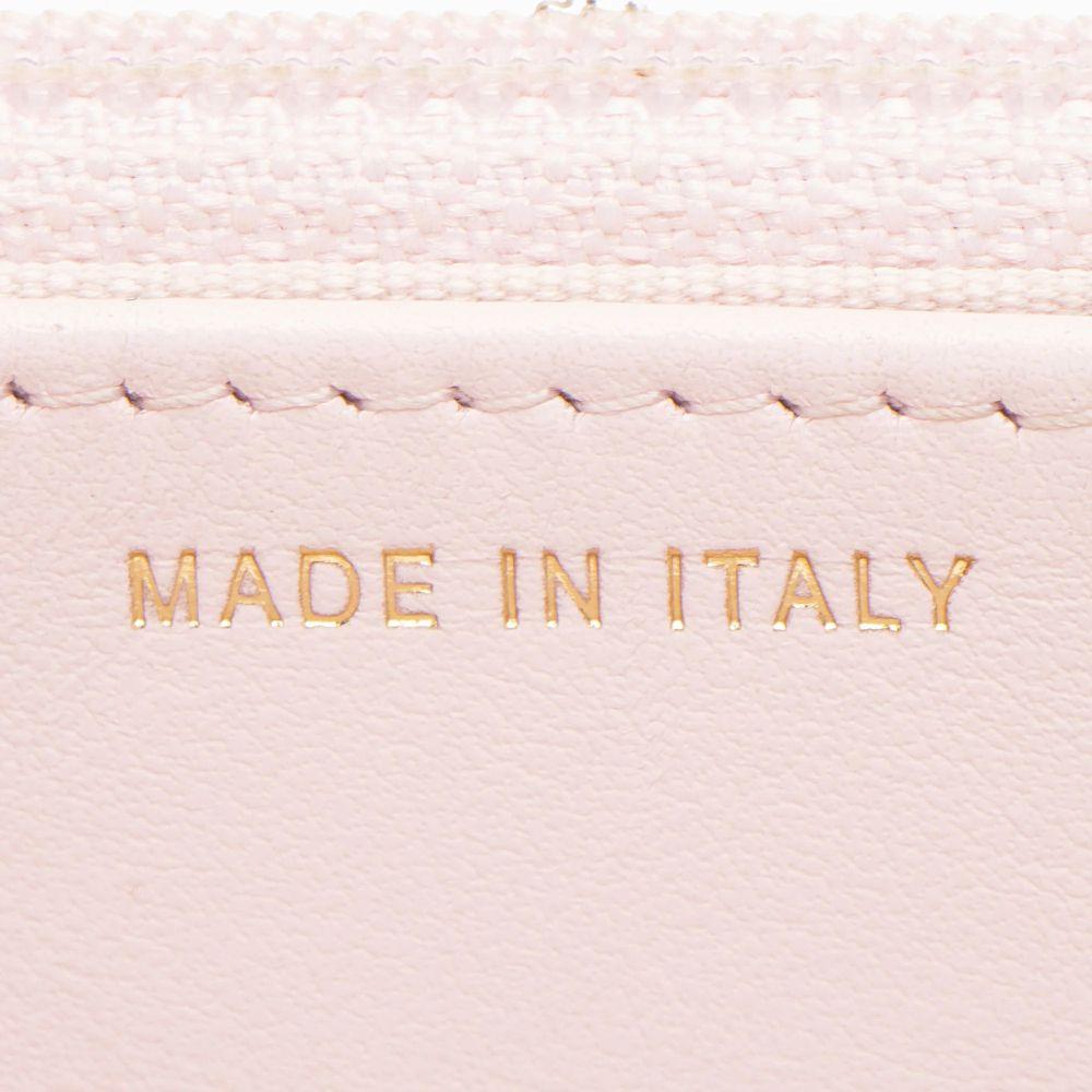 Chanel Caviar Leather Crystal CC Wallet on Chain - Leather - Pink