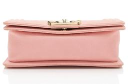 Chanel Caviar Leather Small Boy Bag - Leather - Pink