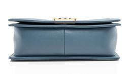 Chanel Chevron Caviar Leather Old Medium Boy Bag - Leather - Blue