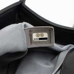 Chanel Chevron Lambskin Old Medium Boy Bag - Lambskin - Black