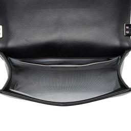 Chanel Chevron Lambskin Old Medium Boy Bag - Lambskin - Black