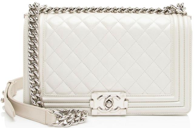 Chanel Iridescent Calfskin Old Medium Boy Bag
