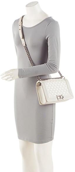 Chanel Iridescent Calfskin Old Medium Boy Bag - Iridescent Calfskin - White