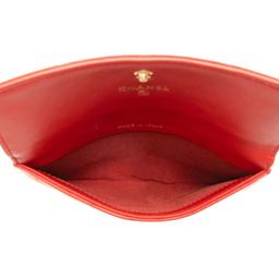 Chanel Lambskin Boy Clutch on Chain - Lambskin - Red