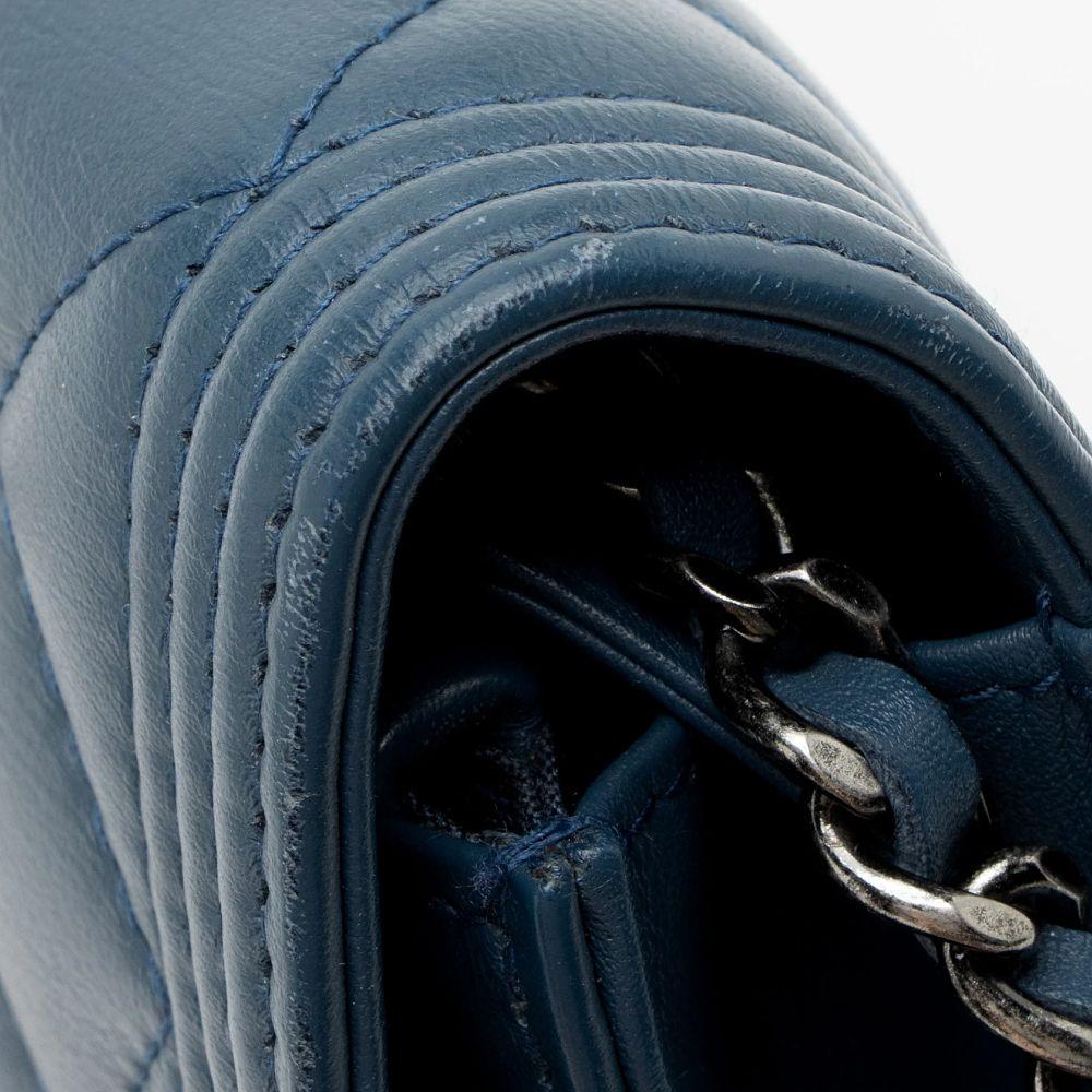 Chanel Lambskin Boy Wallet on Chain - Lambskin - Blue