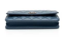 Chanel Lambskin Boy Wallet on Chain - Lambskin - Blue