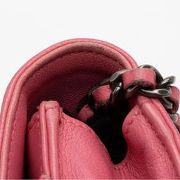 Chanel Lambskin Boy Wallet on Chain - Lambskin - Pink