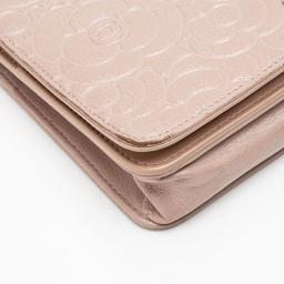 Chanel Lambskin Camellia Wallet on Chain - Lambskin - Pink
