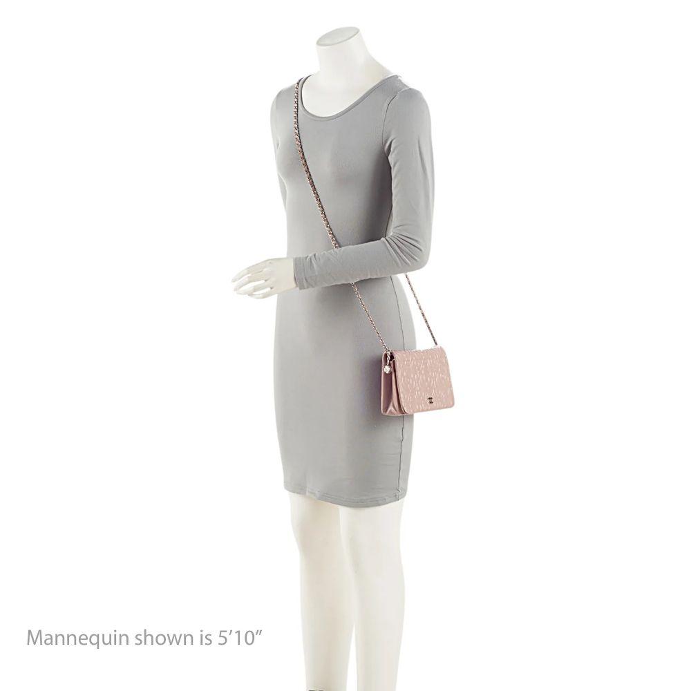 Chanel Lambskin Camellia Wallet on Chain - Lambskin - Pink