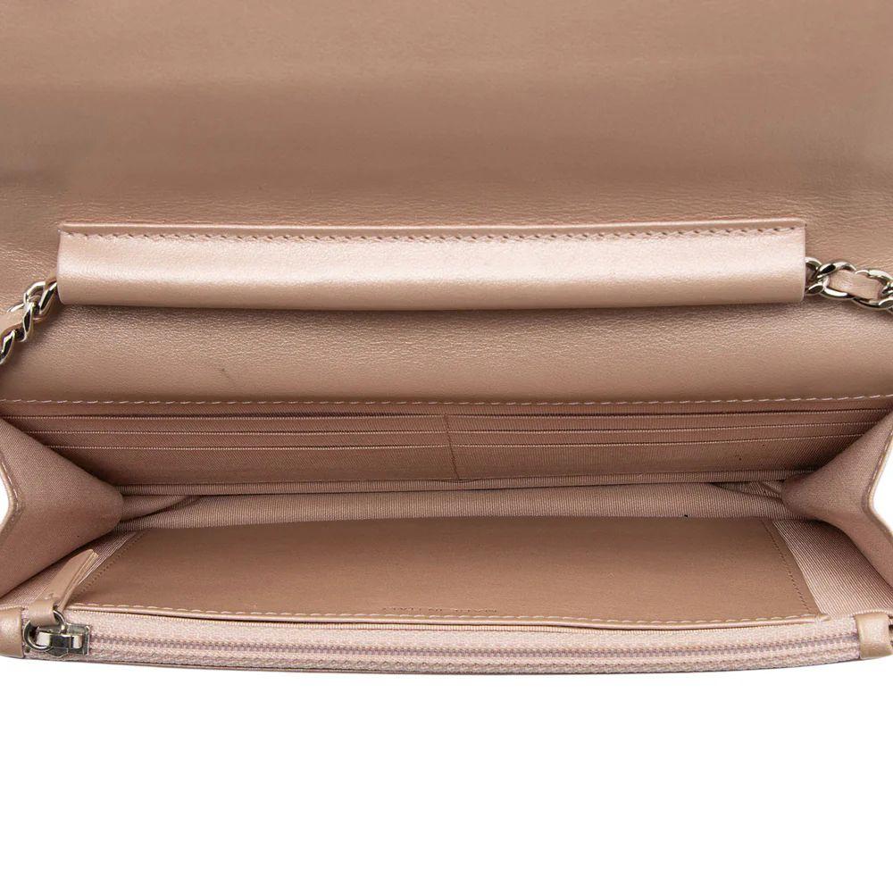 Chanel Lambskin Camellia Wallet on Chain - Lambskin - Pink