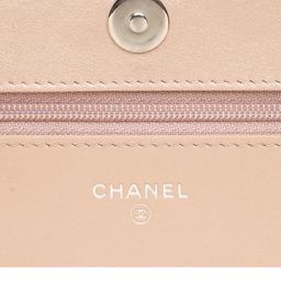 Chanel Lambskin Camellia Wallet on Chain - Lambskin - Pink