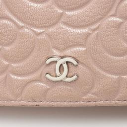 Chanel Lambskin Camellia Wallet on Chain - Lambskin - Pink