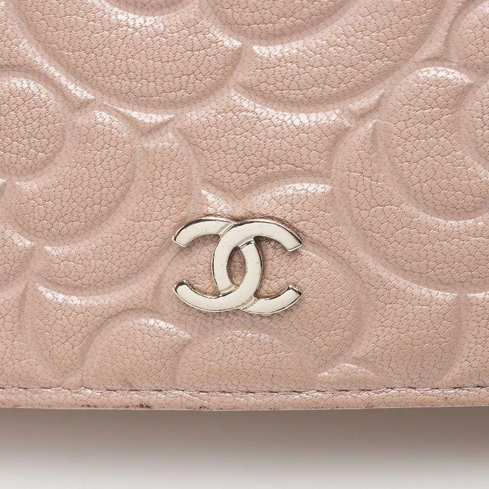 Chanel Lambskin Camellia Wallet on Chain - Lambskin - Pink