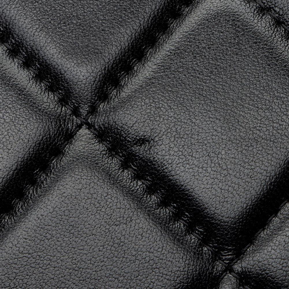 Chanel Lambskin Diamond Lock Card Holder on Chain - Lambskin - Black