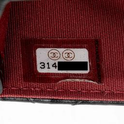 Chanel Lambskin Diamond Lock Card Holder on Chain - Lambskin - Black