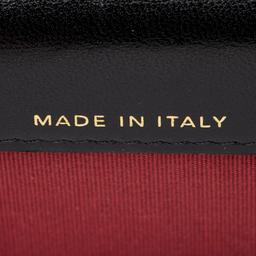 Chanel Lambskin Diamond Lock Card Holder on Chain - Lambskin - Black