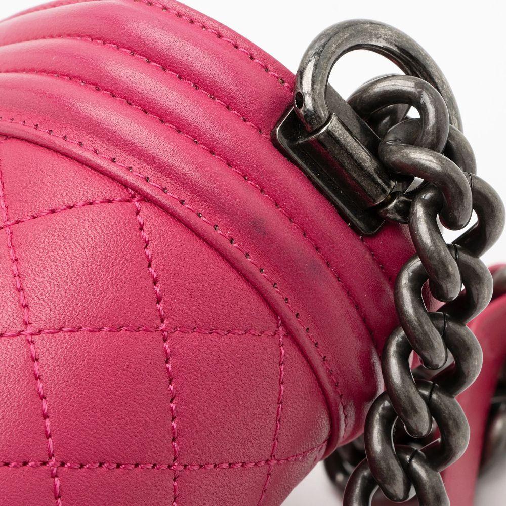 Chanel Lambskin New Medium Boy Bag - Lambskin - Pink