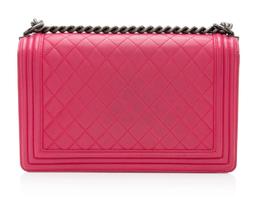 Chanel Lambskin New Medium Boy Bag - Lambskin - Pink