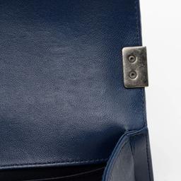 Chanel Lambskin Small Boy Bag - Lambskin - Blue