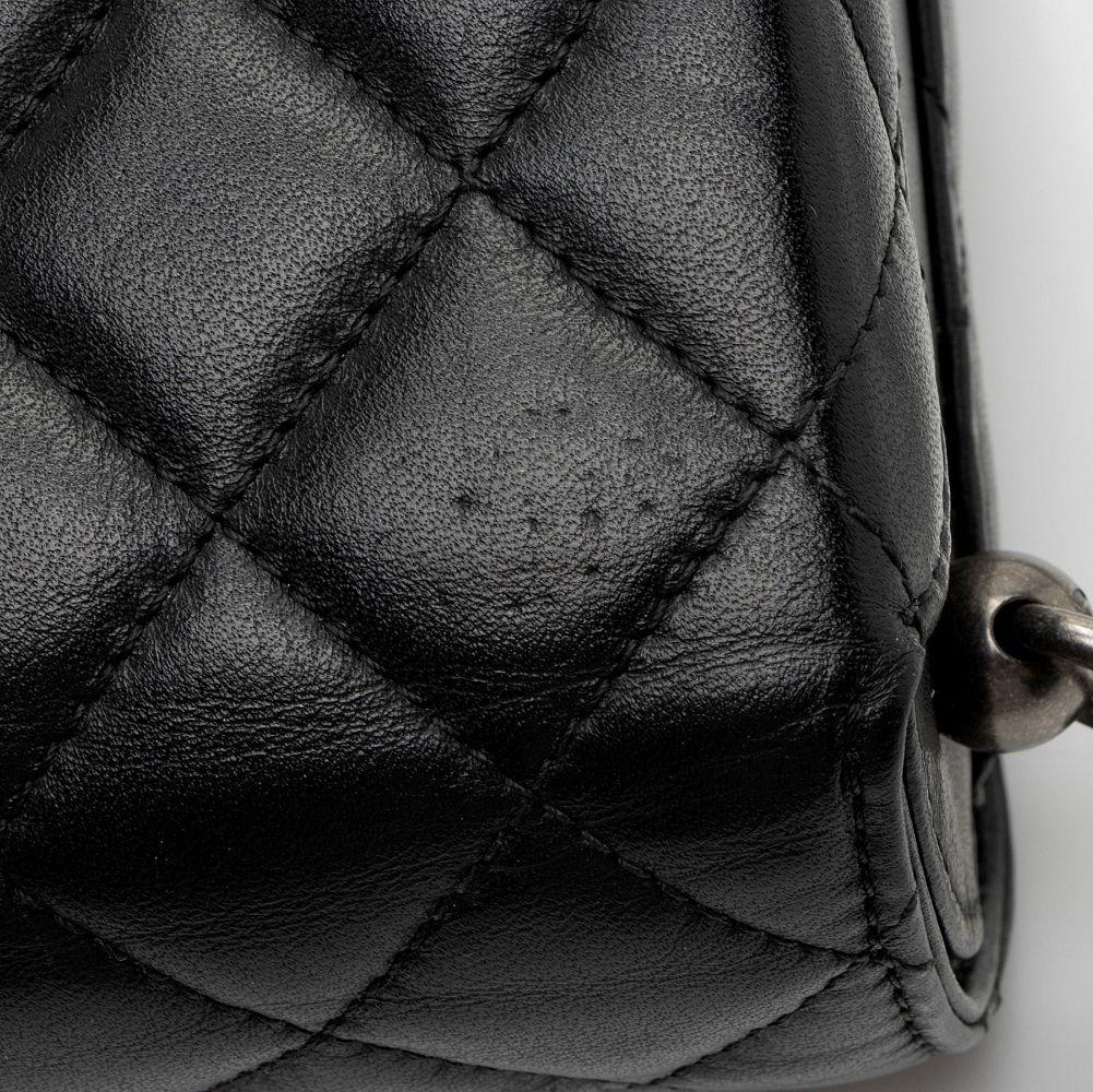 Chanel Lambskin Trunk Shoulder Bag - Lambskin - Black