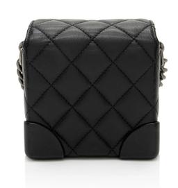 Chanel Lambskin Trunk Shoulder Bag - Lambskin - Black
