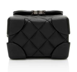 Chanel Lambskin Trunk Shoulder Bag - Lambskin - Black