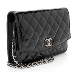 Chanel Patent Leather Classic Wallet on Chain