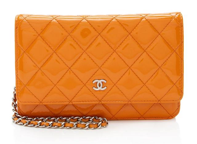 Chanel Patent Leather Classic Wallet on Chain
