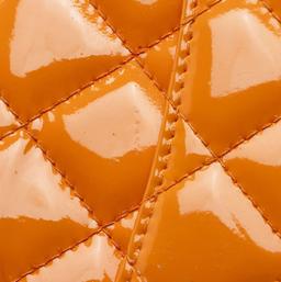 Chanel Patent Leather Classic Wallet on Chain - Leather - Orange