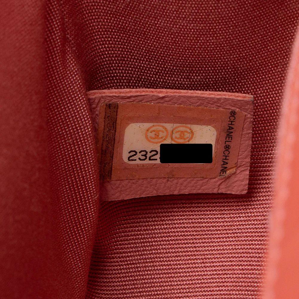 Chanel Shearling Calfskin Small Boy Bag - Calfskin - Pink