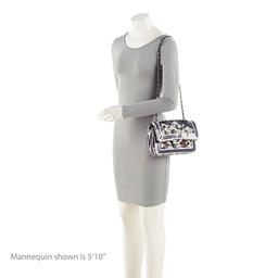 Chanel Tweed Silicone Medium Double Flap Bag - Leather - Blue/White