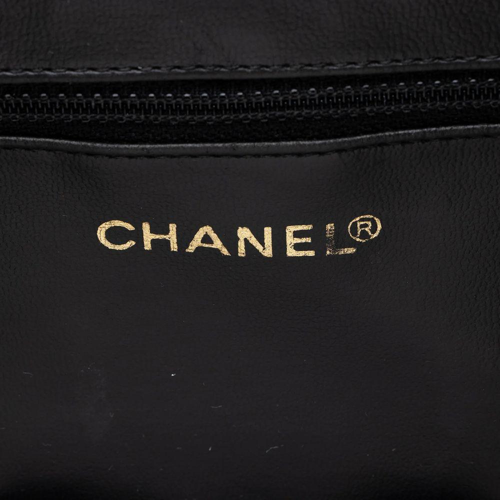 Chanel Vintage Caviar Leather Vanity Train Case - Leather - Black