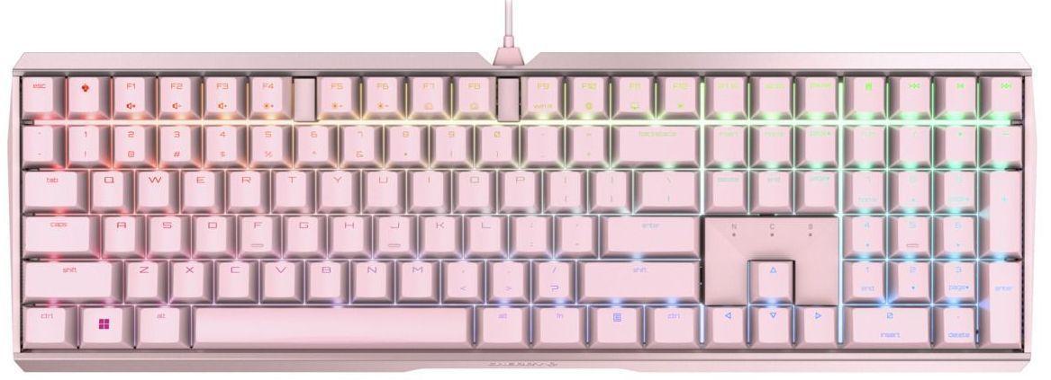 Cherry  MX 3.0S Wired Gaming Keyboard - Pink (MX Red Silent Switch) - Excellent