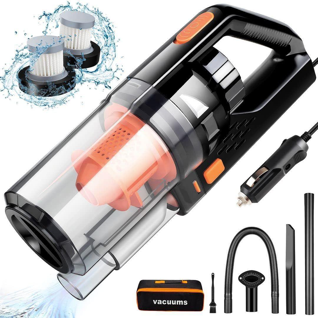 Cherylon  SV-11 Portable Handheld Car Vacuum - Orange - Excellent