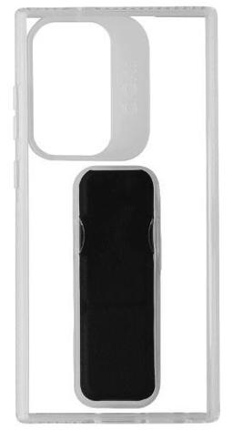 CLCKR Stand & Grip Phone Case for Galaxy S23 Ultra - Clear/Black