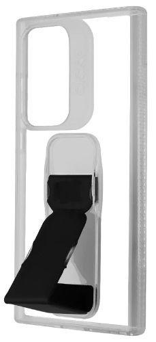 CLCKR Stand & Grip Phone Case for Galaxy S23 Ultra - Clear/Black