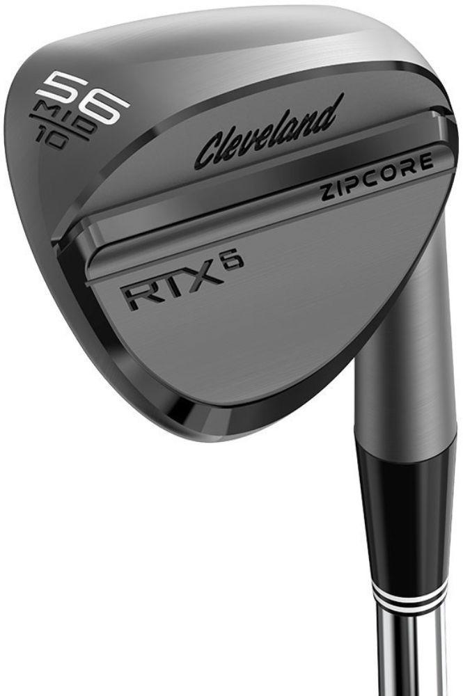 Cleveland RTX 6 ZipCore Black Satin Mid Grind Wedge - True Temper Dynamic Gold Tour Issue Spinner Shaft - Sand Wedge - Right Handed - Wedgeflex Flex - Standard Length - 56 Loft - Standard Lie Angle - Men - Excellent
